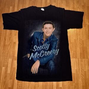 Scotty McCreery Country Music Graphic T-Shirt Black Concert Tour Tee Size Small